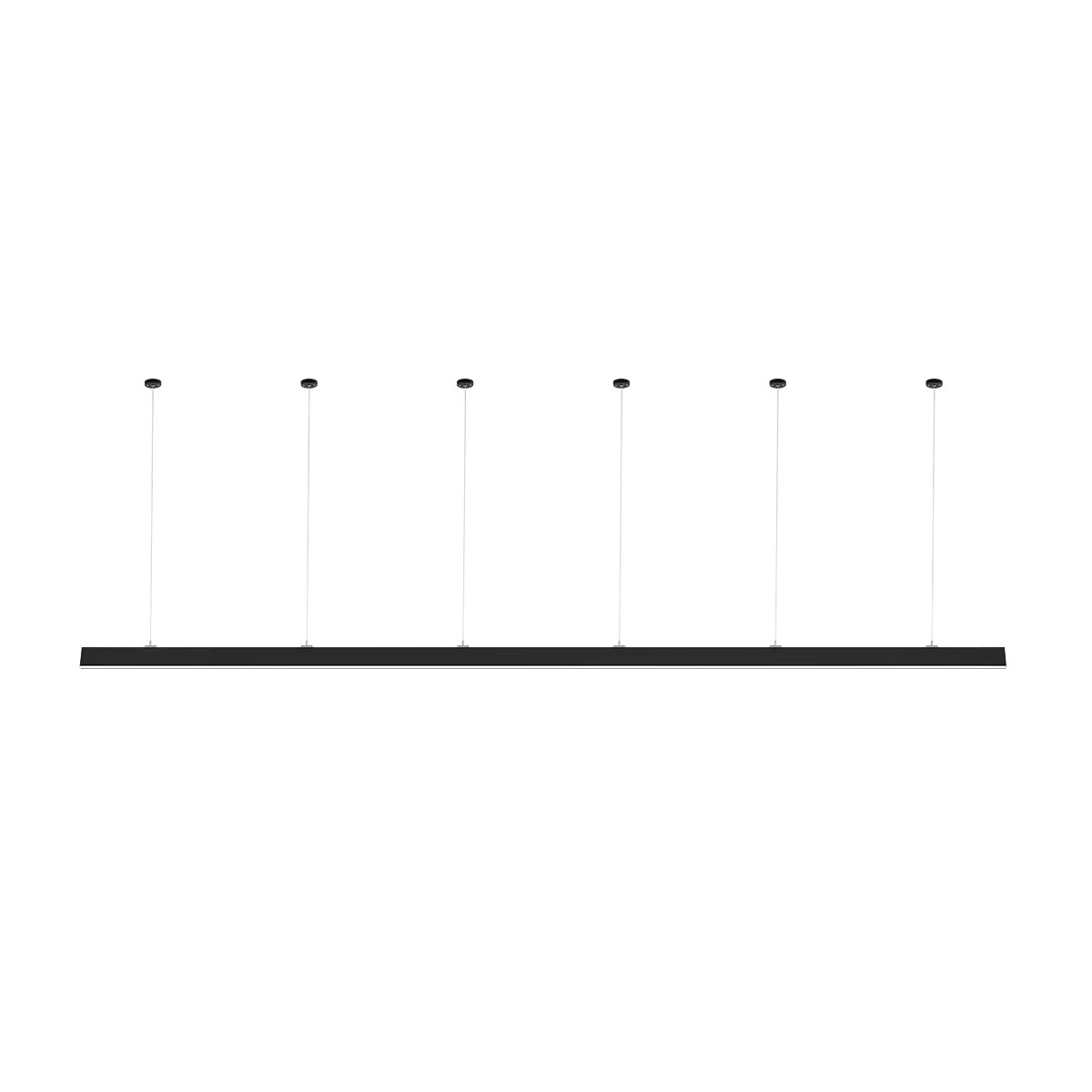 GLOBOSTAR® ALP-LINEAR LUMILINE 61764-3M Επιφανειακό / Κρεμαστό / Επιτοίχιο Προφίλ Αλουμινίου με Λευκό Γαλακτερό Πατητό Κάλυμμα για Ταινίες LED IP20 - Μαύρο Ματ - Μ300 x Π3.5 x Υ7cm - Image 9