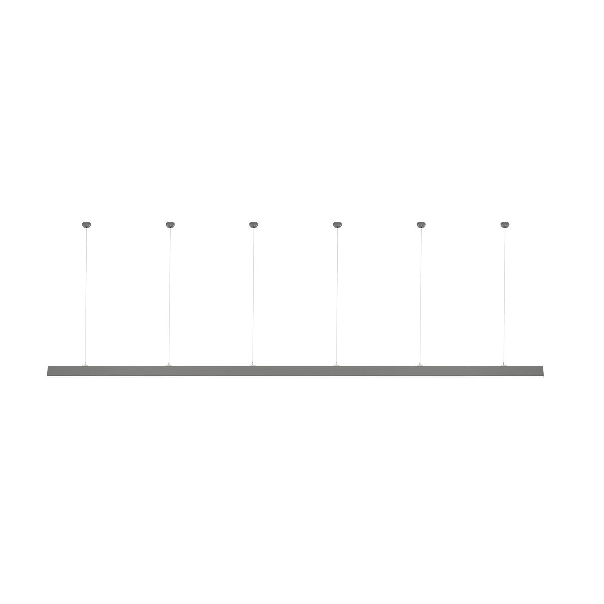 GLOBOSTAR® ALP-LINEAR LUMILINE 61765-3M Επιφανειακό / Κρεμαστό / Επιτοίχιο Προφίλ Αλουμινίου με Λευκό Γαλακτερό Πατητό Κάλυμμα για Ταινίες LED IP20 - Γκρι Ανθρακί Ματ - Μ300 x Π3.5 x Υ7cm - Image 9