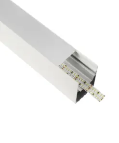 GLOBOSTAR® ALP-LINEAR BRIGHTRAIL 61774-3M Επιφανειακό / Κρεμαστό / Επιτοίχιο Προφίλ Αλουμινίου με Λευκό Γαλακτερό Πατητό Κάλυμμα για Ταινίες LED IP20 - Λευκό Ματ - Μ300 x Π5 x Υ7.5cm