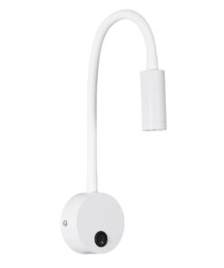 GLOBOSTAR® GOOSE 61688 Μοντέρνο Φωτιστικό Τοίχου – Απλίκα Ξενοδοχείου Reading Light LED 3W 300lm 36° AC 220-240V IP20 Θερμό Λευκό 2700K – CREE XPE Chip & TÜV SÜD Driver – Λευκό Ματ – Μ6.5 x Π15 x Υ24.5cm – 3 Χρόνια Εγγύηση