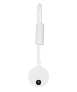 GLOBOSTAR® GOOSE 61688 Μοντέρνο Φωτιστικό Τοίχου – Απλίκα Ξενοδοχείου Reading Light LED 3W 300lm 36° AC 220-240V IP20 Θερμό Λευκό 2700K – CREE XPE Chip & TÜV SÜD Driver – Λευκό Ματ – Μ6.5 x Π15 x Υ24.5cm – 3 Χρόνια Εγγύηση