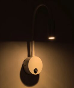 GLOBOSTAR® GOOSE 61688 Μοντέρνο Φωτιστικό Τοίχου – Απλίκα Ξενοδοχείου Reading Light LED 3W 300lm 36° AC 220-240V IP20 Θερμό Λευκό 2700K – CREE XPE Chip & TÜV SÜD Driver – Λευκό Ματ – Μ6.5 x Π15 x Υ24.5cm – 3 Χρόνια Εγγύηση