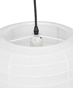 GLOBOSTAR® ROMINA 62000 Μοντέρνο Κρεμαστό Φωτιστικό Οροφής με Ντουί 1 x E27 AC 220-240V IP20 – Λευκό – Μ30 x Π30 x Υ37cm