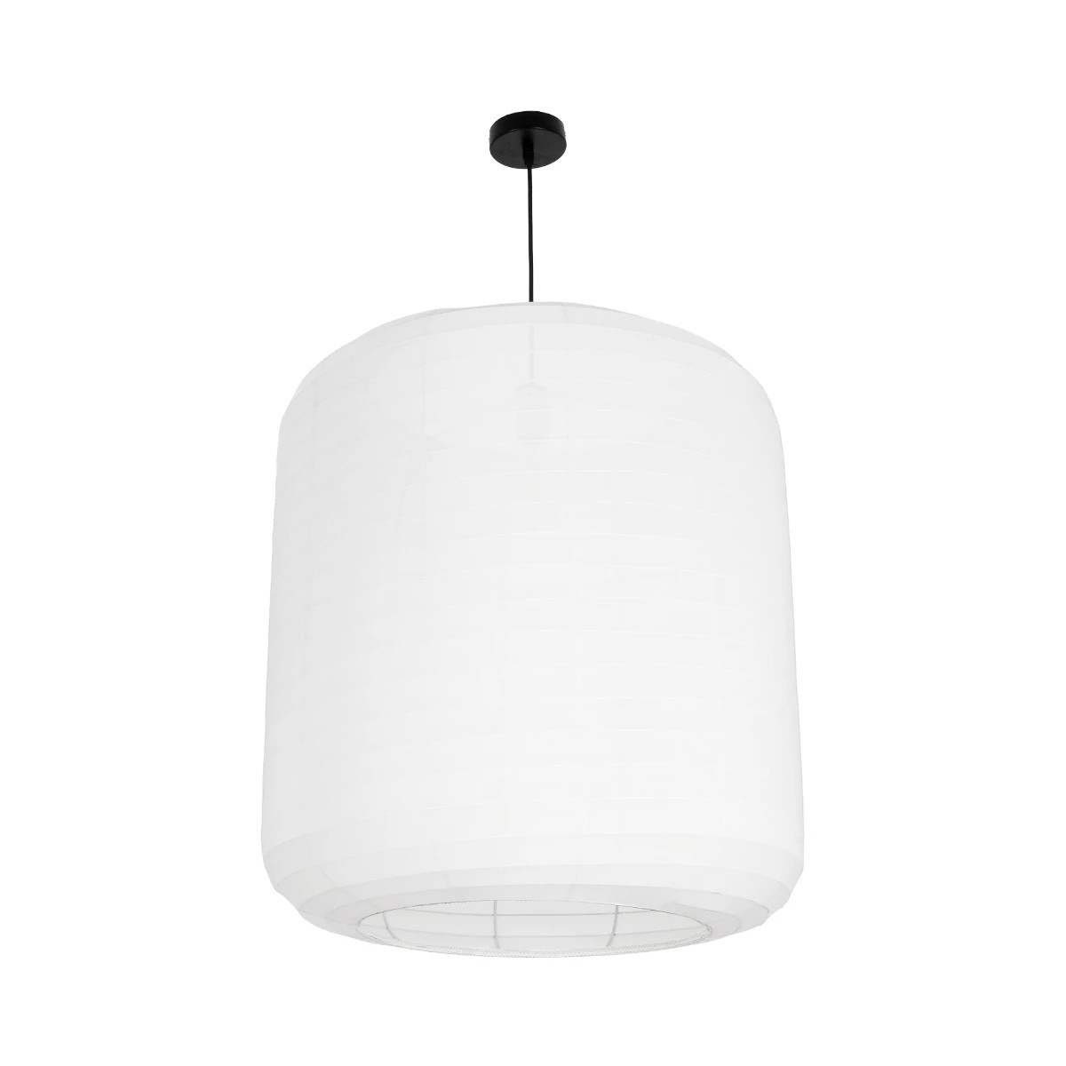 GLOBOSTAR® ROMINA 62001 Μοντέρνο Κρεμαστό Φωτιστικό Οροφής με Ντουί 1 x E27 AC 220-240V IP20 – Λευκό – Μ60 x Π60 x Υ65cm