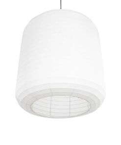 GLOBOSTAR® ROMINA 62001 Μοντέρνο Κρεμαστό Φωτιστικό Οροφής με Ντουί 1 x E27 AC 220-240V IP20 – Λευκό – Μ60 x Π60 x Υ65cm