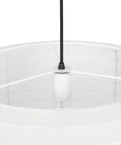 GLOBOSTAR® ROMINA 62001 Μοντέρνο Κρεμαστό Φωτιστικό Οροφής με Ντουί 1 x E27 AC 220-240V IP20 – Λευκό – Μ60 x Π60 x Υ65cm