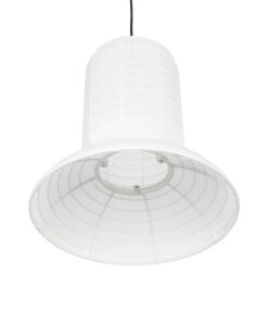 GLOBOSTAR® ROMINA 62002 Μοντέρνο Κρεμαστό Φωτιστικό Οροφής με Ντουί 1 x E27 AC 220-240V IP20 – Λευκό – Μ40 x Π40 x Υ42.5cm