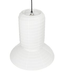 GLOBOSTAR® ROMINA 62002 Μοντέρνο Κρεμαστό Φωτιστικό Οροφής με Ντουί 1 x E27 AC 220-240V IP20 – Λευκό – Μ40 x Π40 x Υ42.5cm