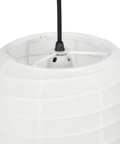 GLOBOSTAR® ROMINA 62002 Μοντέρνο Κρεμαστό Φωτιστικό Οροφής με Ντουί 1 x E27 AC 220-240V IP20 – Λευκό – Μ40 x Π40 x Υ42.5cm