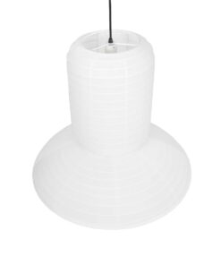 GLOBOSTAR® ROMINA 62003 Μοντέρνο Κρεμαστό Φωτιστικό Οροφής με Ντουί 1 x E27 AC 220-240V IP20 – Λευκό – Μ60 x Π60 x Υ51cm
