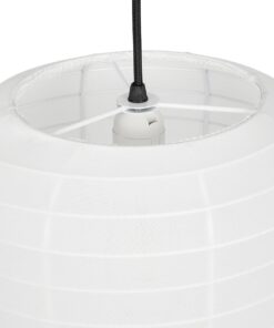 GLOBOSTAR® ROMINA 62003 Μοντέρνο Κρεμαστό Φωτιστικό Οροφής με Ντουί 1 x E27 AC 220-240V IP20 – Λευκό – Μ60 x Π60 x Υ51cm