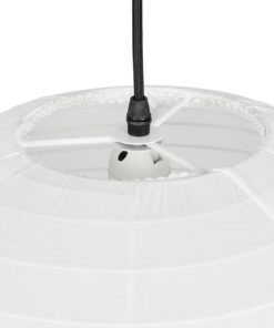 GLOBOSTAR® ROMINA 62004 Μοντέρνο Κρεμαστό Φωτιστικό Οροφής με Ντουί 1 x E27 AC 220-240V IP20 – Λευκό – Μ40 x Π40 x Υ37cm