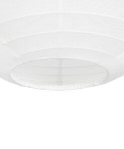 GLOBOSTAR® ROMINA 62004 Μοντέρνο Κρεμαστό Φωτιστικό Οροφής με Ντουί 1 x E27 AC 220-240V IP20 – Λευκό – Μ40 x Π40 x Υ37cm