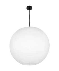 GLOBOSTAR® ROMINA 62005 Μοντέρνο Κρεμαστό Φωτιστικό Οροφής με Ντουί 1 x E27 AC 220-240V IP20 – Λευκό – Μ60 x Π60 x Υ55cm