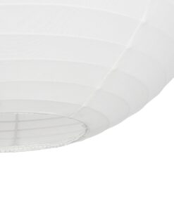 GLOBOSTAR® ROMINA 62005 Μοντέρνο Κρεμαστό Φωτιστικό Οροφής με Ντουί 1 x E27 AC 220-240V IP20 – Λευκό – Μ60 x Π60 x Υ55cm