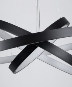 kelvo® NEMESIS KLV-101-0220-V2 Κρεμαστό Φωτιστικό Οροφής LED 120W 12000lm 180° AC 220-240V IP20 Ρυθμιζόμενο Λευκό CCT με Χειριστήριο από 2700K έως 6000K Dimmable – Lumileds SMD Chip – Μαύρο Ματ – Μ80 x Π80 x Υ80cm – 3 Χρόνια Εγγύηση