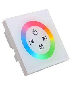 LED RGB Controller Λευκό Τοίχου Αφής 12v (144w) - 24v (288w) DC GloboStar 77419