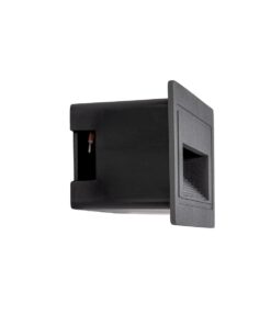 kelvo® STEPART KLV-101-0081 Χωνευτό Φωτιστικό Σκαλοπατιού / Διαδρόμου LED 3W 375lm 45° AC 220-240V Αδιάβροχο IP65 Θερμό Λευκό 2700K – Lumileds SMD Chip & TÜV SÜD Driver – Γκρι Ανθρακί Ματ – Μ10.5 x Π4.5 x Υ6cm / Q9.1 x 4.5cm – 5 Χρόνια Εγγύηση