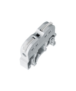 GloboStar® FAST-CONNECT 69900 Μονή Κλέμα Ράγας Ταχείας Σύνδεσης & Διακλάδωσης Καλωδίων για Ηλεκτρολογικούς Πίνακες - 1 x Είσοδος & 1 x Έξοδος με Συμβατή Διατομή Καλωδίων 0.2mm² έως 4mm² - 600V 32A Max - Μ4.5 x Π1 x Υ3.2cm - Γκρι & Λευκό - Πακέτο 10 Τεμαχίων - 5 Years Warranty