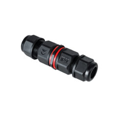 GLOBOSTAR® FAST-CONNECT 69920 Διπλός Ι Σύνδεσμος Ταχείας Σύνδεσης & Διακλάδωσης Καλωδίων - 1 x Είσοδος & 1 x Έξοδος - Εσωτερική Τριπλή Κλέμα με Συμβατή Διατομή Καλωδίων 3 x 0.5mm² έως 3 x 2.5mm² - 450V 16A Max Αδιάβροχο IP68 - Μαύρο - Μ9 x Π2.5 x Υ2.5cm