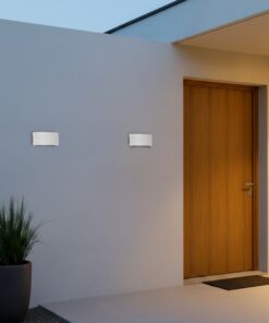 kelvo® SIXOAD KLV-101-0008 Φωτιστικό Τοίχου / Απλίκα LED 18W 1800lm 30° AC 220-240V Αδιάβροχο IP65 Θερμό Λευκό 2700K – CREE XPE Chip & TÜV SÜD Driver – Λευκό Ματ – Μ17 x Π4 x Υ8cm – 5 Χρόνια Εγγύηση