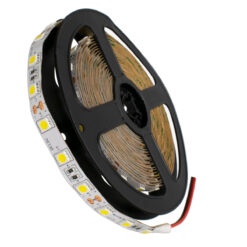 GLOBOSTAR® LUMAR 70021 Ταινία LED 14.4W/m 1368lm/m 120° DC 12V IP20 60 x SMD5050 Chip/m Φυσικό Λευκό 4500K Dimmable - Sanan SMD Chip - Μ500 x Π1 x Υ0.2cm - Ρολό 5 Μέτρων - 5 Χρόνια Εγγύηση