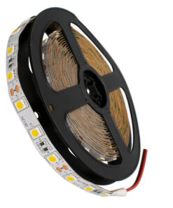 GLOBOSTAR® LUMAR 70022 Ταινία LED 14.4W/m 1296lm/m 120° DC 12V IP20 60 x SMD5050 Chip/m Θερμό Λευκό 2700K Dimmable - Sanan SMD Chip - Μ500 x Π1 x Υ0.2cm - Ρολό 5 Μέτρων - 5 Χρόνια Εγγύηση