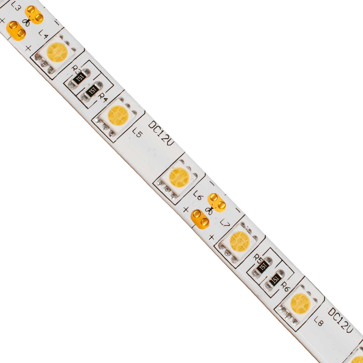 GLOBOSTAR® LUMAR 70122 Ταινία LED 14.4W/m 1296lm/m 120° DC 12V Αδιάβροχη IP65 60 x SMD5050 Chip/m Θερμό Λευκό 2700K Dimmable - Sanan SMD Chip - Μ500 x Π1 x Υ0.2cm - Ρολό 5 Μέτρων - 5 Χρόνια Εγγύηση - Image 3