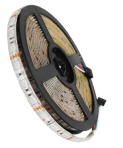 GLOBOSTAR® LUMAR 70129 Ταινία LED 14.4W/m 936lm/m 120° DC 12V Αδιάβροχη IP65 60 x SMD5050 Chip/m Πολύχρωμο RGB Dimmable - Sanan SMD Chip - Μ500 x Π1 x Υ0.2cm - Ρολό 5 Μέτρων - 5 Χρόνια Εγγύηση
