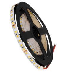 GLOBOSTAR® LUXA 70232 Ταινία LED 8W/m 880lm/m 120° DC 24V IP20 120 x SMD2835 Chip/m Θερμό Λευκό 2700K Dimmable - Sanan SMD Chip - Μ500 x Π0.8 x Υ0.2cm - Ρολό 5 Μέτρων - 5 Χρόνια Εγγύηση