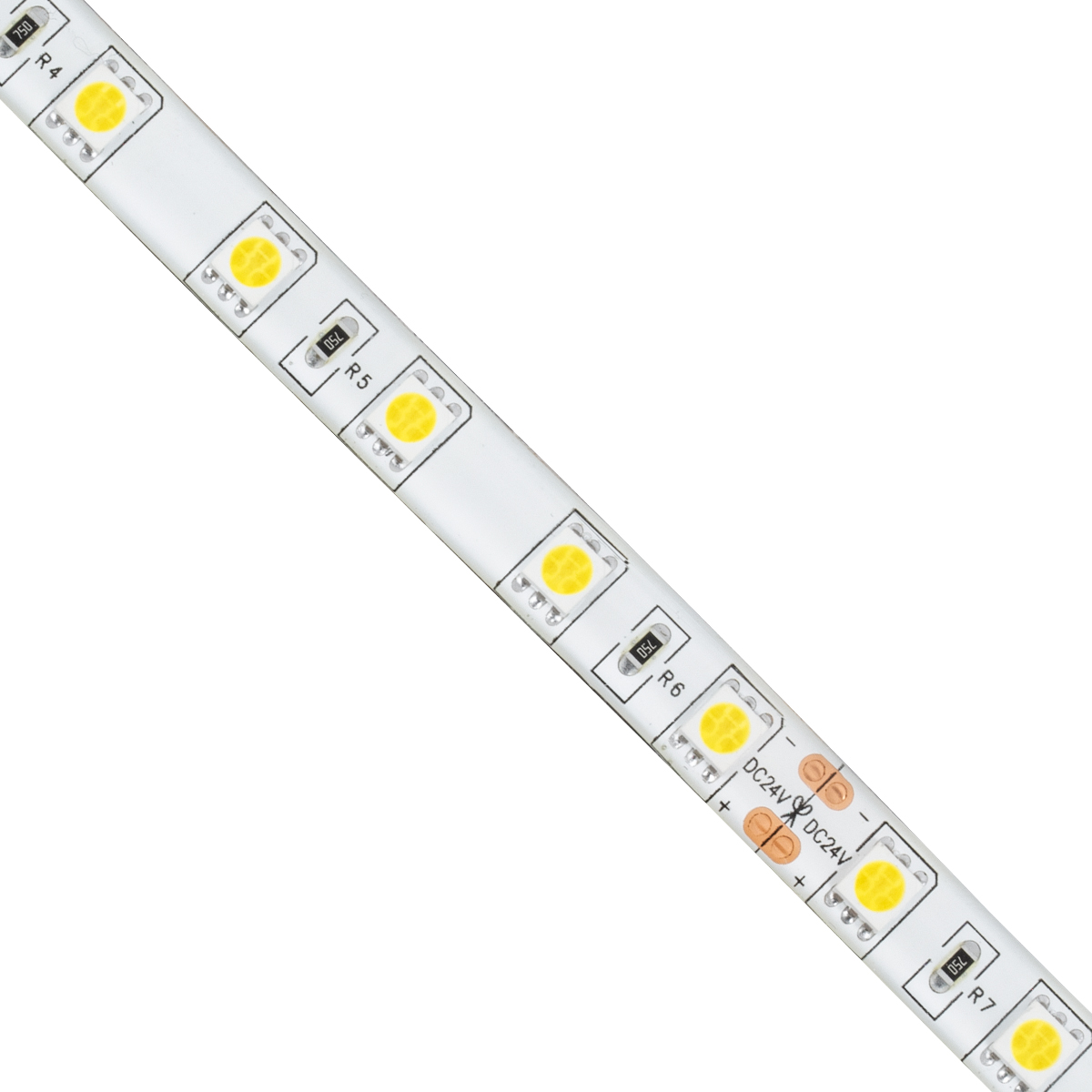 GLOBOSTAR® LUMAR 70320 Ταινία LED 14.4W/m 1440lm/m 120° DC 24V Αδιάβροχη IP65 60 x SMD5050 Chip/m Ψυχρό Λευκό 6000K Dimmable - Sanan SMD Chip - Μ500 x Π1 x Υ0.2cm - Ρολό 5 Μέτρων - 5 Χρόνια Εγγύηση - Image 3
