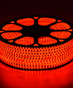 GLOBOSTAR® EPISLIM 70504 Ταινία LED 12W/m 780lm/m 120° DC 220-240V Αδιάβροχη IP65 96 x SMD2835 Chip/m Κόκκινο Dimmable - Epistar SMD Chip - Μ100 x Π1 x Υ0.5cm - 3 Χρόνια Εγγύηση