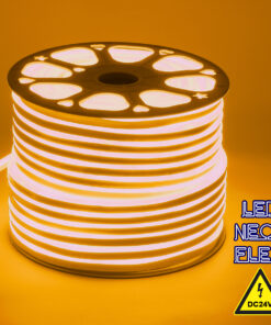 GLOBOSTAR® NEOVALE 70566 Ταινία Neon Flex LED 12W/m 720lm/m 120° DC 24V Αδιάβροχο IP65 120 x SMD2835 Chip/m Ultra Θερμό Λευκό 2200K Dimmable - Sanan SMD Chip - Μ100 x Π0.8 x Υ1.6cm - 3 Χρόνια Εγγύηση