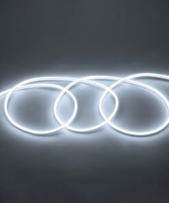 GLOBOSTAR® NEOVALE 70570 Ταινία Neon Flex LED 12W/m 1080lm/m 120° DC 220-240V Αδιάβροχο IP65 120 x SMD2835 Chip/m Ψυχρό Λευκό 6000K Dimmable – Sanan SMD Chip – Μ100 x Π0.8 x Υ1.6cm – 3 Χρόνια Εγγύηση