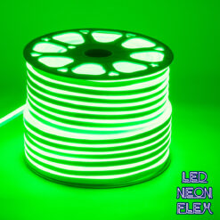 GLOBOSTAR® NEOVALE 70574 Ταινία Neon Flex LED 12W/m 600lm/m 120° DC 220-240V Αδιάβροχο IP65 120 x SMD2835 Chip/m Πράσινο Dimmable - Sanan SMD Chip - Μ100 x Π0.8 x Υ1.6cm - 3 Χρόνια Εγγύηση