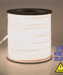 GLOBOSTAR® NEOTUBE 70581 Ταινία Neon Flex LED 12W/m 960lm/m 360° DC 24V Αδιάβροχο IP65 120 x SMD2835 Chip/m Φυσικό Λευκό 4500K Dimmable - Sanan SMD Chip - Μ100 x Π1.3 x Υ1.3cm - 3 Χρόνια Εγγύηση