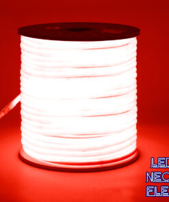 GLOBOSTAR® NEOTUBE 70593 Ταινία Neon Flex LED 12W/m 600lm/m 360° DC 220-240V Αδιάβροχο IP65 120 x SMD2835 Chip/m Κόκκινο Dimmable - Sanan SMD Chip - Μ100 x Π1.3 x Υ1.3cm - 3 Χρόνια Εγγύηση