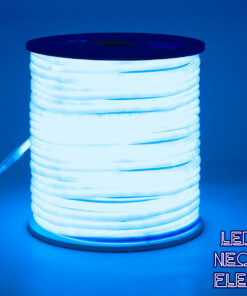 GLOBOSTAR® NEOTUBE 70595 Ταινία Neon Flex LED 12W/m 600lm/m 360° DC 220-240V Αδιάβροχο IP65 120 x SMD2835 Chip/m Μπλε Dimmable - Sanan SMD Chip - Μ100 x Π1.3 x Υ1.3cm - 3 Χρόνια Εγγύηση