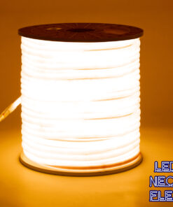 GLOBOSTAR® NEOTUBE 70596 Ταινία Neon Flex LED 12W/m 720lm/m 360° DC 220-240V Αδιάβροχο IP65 120 x SMD2835 Chip/m Ultra Θερμό Λευκό 2200K Dimmable - Sanan SMD Chip - Μ100 x Π1.3 x Υ1.3cm - 3 Χρόνια Εγγύηση