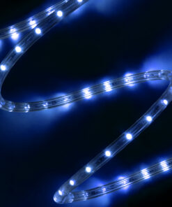 GLOBOSTAR® LIGHTUBE 70606 Φωτοσωλήνας LED 3.9W/m 117lm/m 360° DC 220-240V Αδιάβροχο IP65 36 x Diode Chip/m Μπλε Dimmable - Μ100 x Π1.2 x Υ1.2cm - 2 Χρόνια Εγγύηση