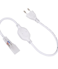GLOBOSTAR® NEOVALE-A 70612 Μεταλλάκτης Τροφοδοσίας 6A 1380W AC 220-240V σε DC 220-240V για έως 100 Μέτρα Neon Flex LED Αδιάβροχο IP65 - Λευκό - Μ53 x Π3.5 x Υ1.5cm - 2 Χρόνια Εγγύηση
