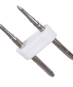 GLOBOSTAR® NEOVALE-NEOTUBE-A 70630 Καρφάκι Σύνδεσης για Ταινία LED Αδιάβροχο IP65 - Λευκό - Μ2.2 x Π1 x Υ0.4cm