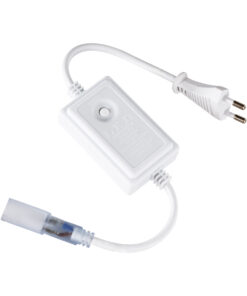 GLOBOSTAR® LIGHTUBE-B 70648 Controller 2A 460W AC 220-240V σε DC 220-240V για έως 100 Μέτρα Φωτοσωλήνα LED Αδιάβροχο IP44 - Λευκό - Μ44 x Π5 x Υ2.7cm - 2 Χρόνια Εγγύηση
