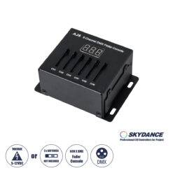 GloboStar® 70675 AJ6 SKYDANCE DMX 6 Channel Fader Console - Κονσόλα Φωτισμού 6 Καναλιών DMX DC 5-12V ή 3 x AAA Μπαταρίες - IP20 Μ10 x Π7 x Υ4cm - 5 Years Warranty