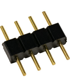 GLOBOSTAR® STRIPCON 70701 Ταχυσύνδεσμος 4 Pin για Ταινία LED RGB IP20 - Μαύρο - Μ1 x Π1 x Υ0.3cm
