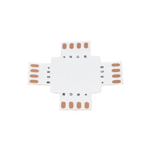 GLOBOSTAR® STRIPCON 70709 + Σύνδεσμος για Ταινία LED RGB 10mm σε 10mm IP20 - Λευκό - Μ3 x Π3 x Υ0.1cm - Image 3