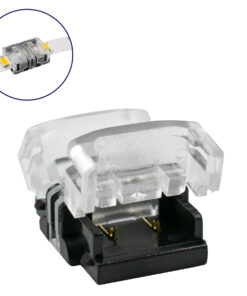 GLOBOSTAR® STRIPCON 70717 Ταχυσύνδεσμος για Μονόχρωμη Ταινία LED 10mm σε 10mm IP20 - Διάφανο - Μ1.5 x Π1.9 x Υ0.8cm