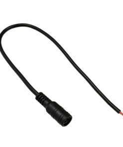 GLOBOSTAR® STRIPDC 70735 Ταχυσύνδεσμος DC Jack 5.5x2.1mm Θηλυκός για Ταινία LED IP20 - Μαύρο - Μ30 x Π2.1 x Υ2.1cm