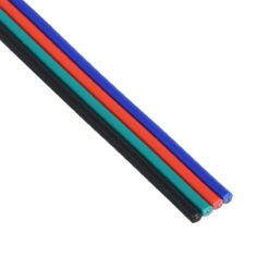 GLOBOSTAR® COLORCABLE 70744 Εύκαμπτο Πλακέ Καλώδιο 4 x 0.25mm² για Ταινία LED RGB IP20 - Πολύχρωμο - Μ100 x Π1 x Υ0.1cm
