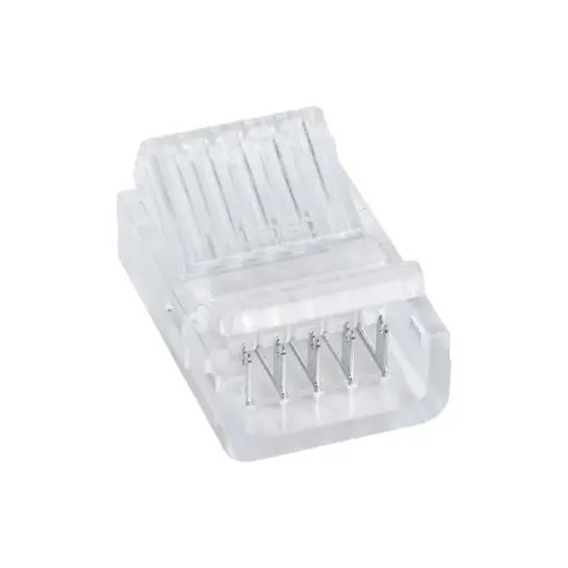 GLOBOSTAR® STRIPCON 70757 Ταχυσύνδεσμος για RGBW Ταινία LED 12mm σε 5 Καλώδια IP20 - Διάφανο - Μ2.5 x Π1.5 x Υ1cm - Image 2